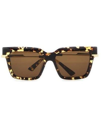 Bottega Veneta Square Frame Sunglasses - Brown
