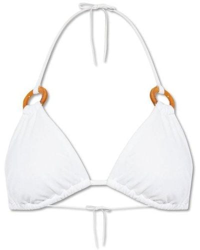 DSquared² Ring Detailed Bikini Top - White