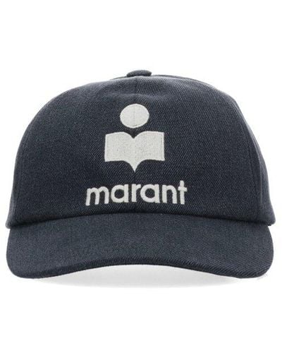 Isabel Marant Logo Baseball Hat - Blue