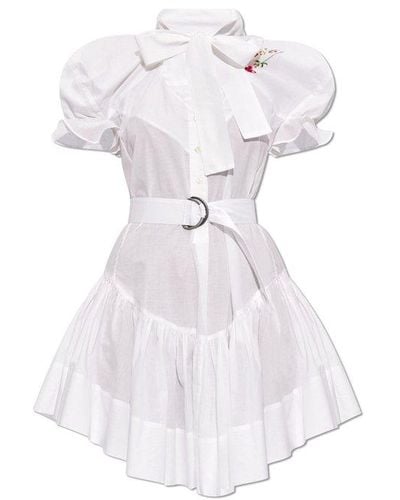 Vivienne Westwood Knot Detailed Belted Dress - White
