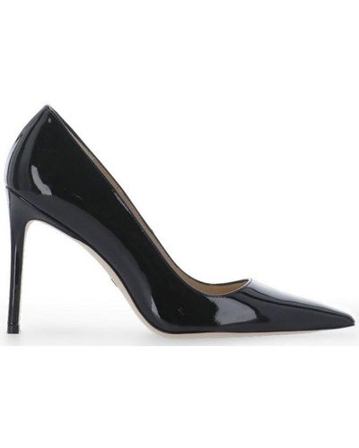 Escarpins Stuart Weitzman - Noir Verni à Bout Ouvert, Talons 8 Cm - Taille 10M