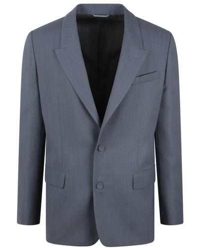 Dior Single-breasted Long-sleeved Jacket - Blue