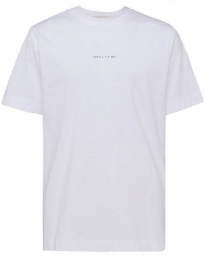 1017 ALYX 9SM Graphic-printed Crewneck T-shirt - White