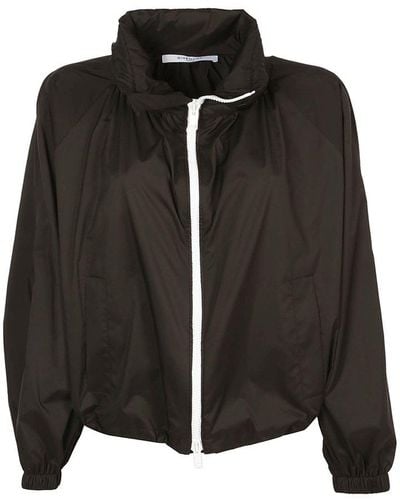 Givenchy Logo Zipped Bomber Jacket - Black