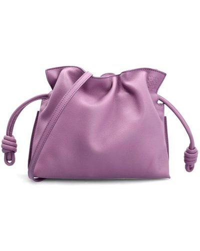Loewe Flamenco Mini Clutch Bag - Purple
