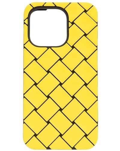 Bottega Veneta Iphone 14 Pro Case, - Yellow