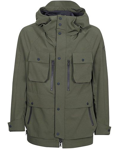 Paul & Shark Green Polyester Coat
