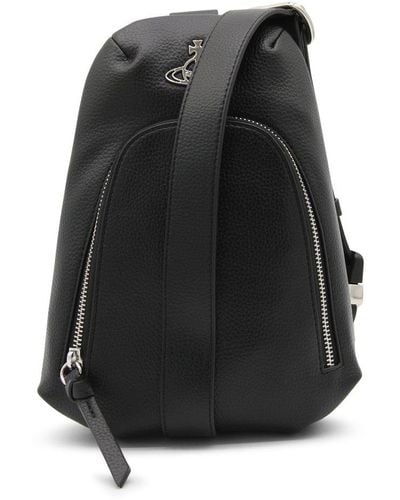 Vivienne Westwood Logo Plaque Zipped Belt Bag - Black