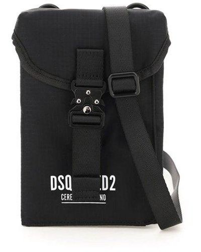 DSquared² Utility Shoulder Bag - Black