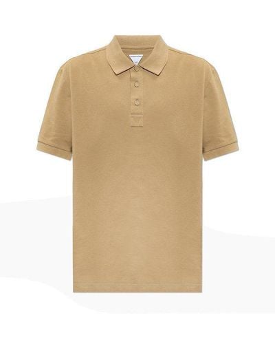 Bottega Veneta Cotton Polo Shirt - Natural
