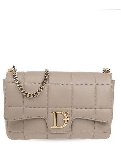 DSquared² Shoulder Bag With Logo - Grey