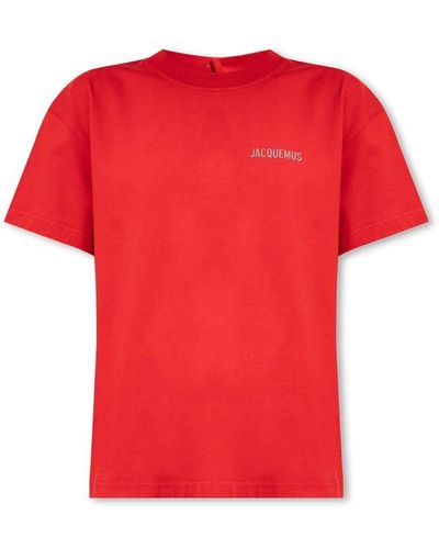 Jacquemus ‘Fiesta’ T-Shirt With Logo - Red
