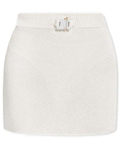 1017 ALYX 9SM Buckled Mini Skirt - White