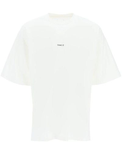 OAMC Logo-printed Short-sleeved Crewneck T-shirt - White