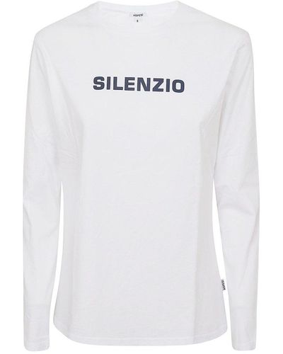 Aspesi T-shirt Silenzio M/l - White