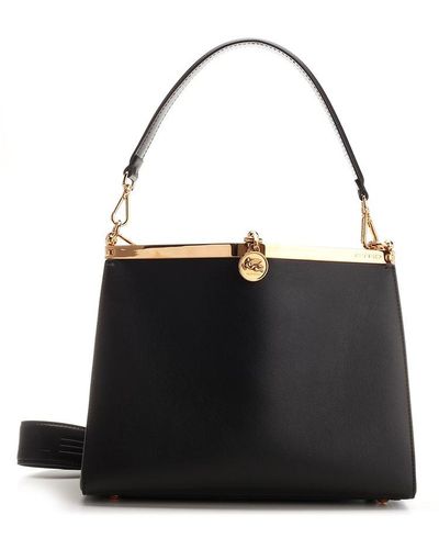 Etro Vela Medium Shoulder Bag - Black