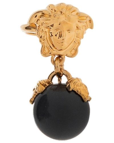 Versace Ring With Medusa - Black