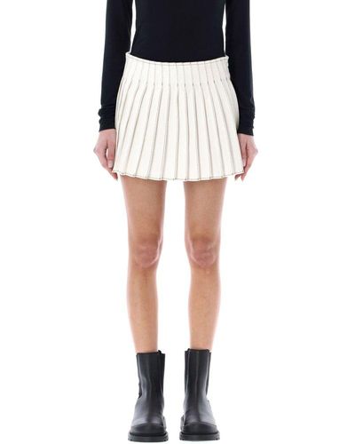 Ami Paris Pleated Skirt - Black