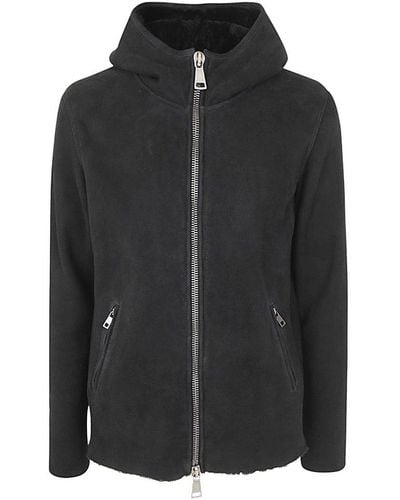 Giorgio Brato Zip-up Straight Hem Hooded Jacket - Black