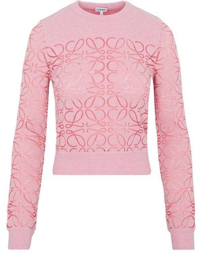 Loewe Anagram Sweater - Pink