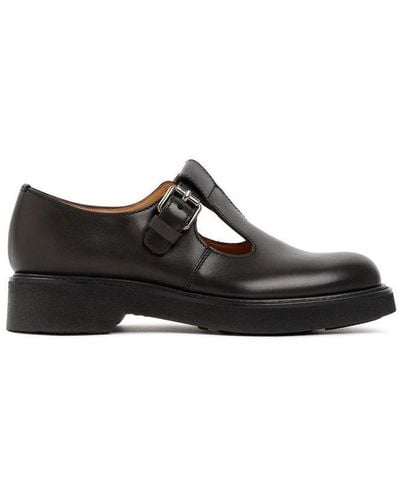 Church's Mary-jane Buckle Fatsened Loafers - Black