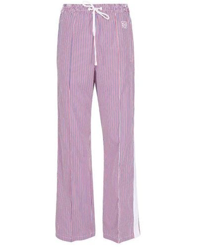 Loewe Striped Tracksuit Pants - Purple