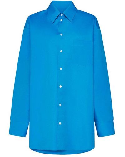 Marni Buttoned Long-sleeved Shirt - Blue