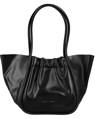 Proenza Schouler Large Suede Ruched Tote — Otra Vez Couture Consignment