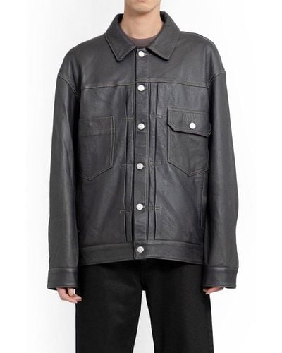 Giorgio Brato Long Sleeved Buttoned Jacket - Black