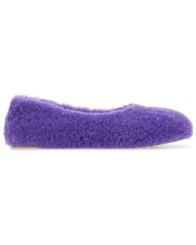 AMINA MUADDI Rumi Ballerina Flat Shoes - Purple