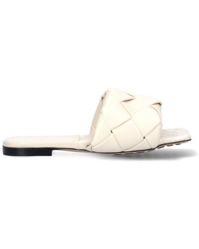 Bottega Veneta The Lido Flat Sandals - White