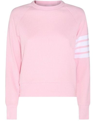 Thom Browne Cotton Sweatshirt - Pink