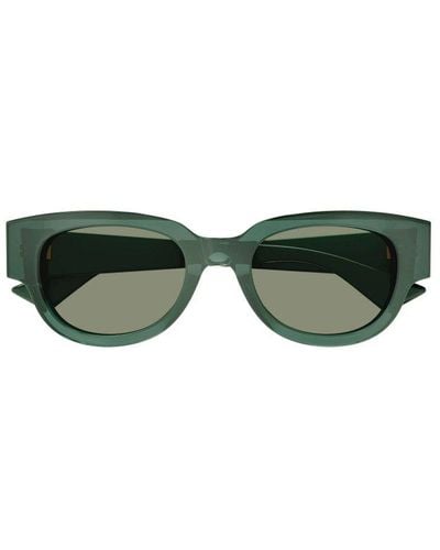 Bottega Veneta Cat Eye Frame Sunglasses - Green