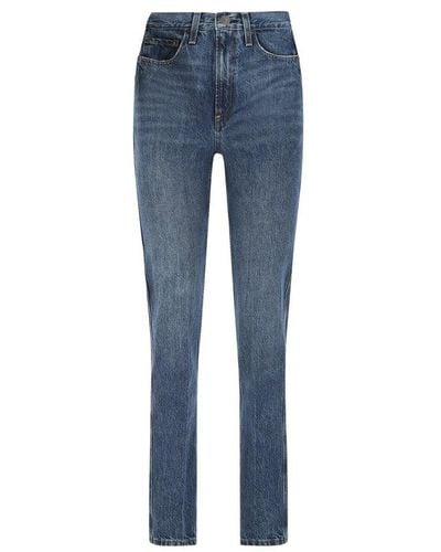 Co. High-waisted Tapered Jeans - Blue