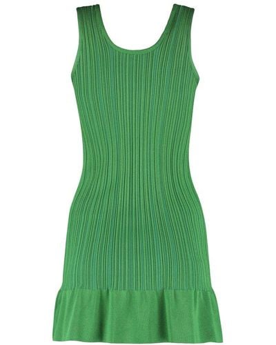 Philosophy Di Lorenzo Serafini Flared Sleeveless Dress - Green
