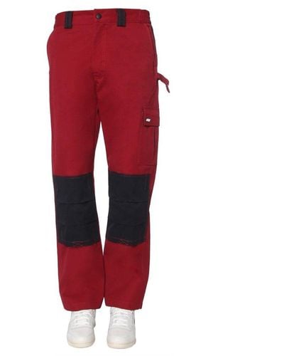 MSGM Patch Detail Track Pants - Red