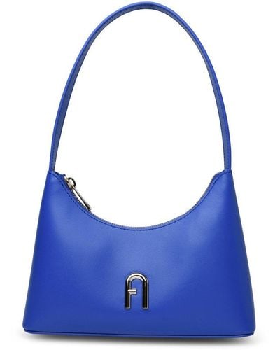 Furla Diamante Logo Plaque Mini Shoulder Bag - Blue