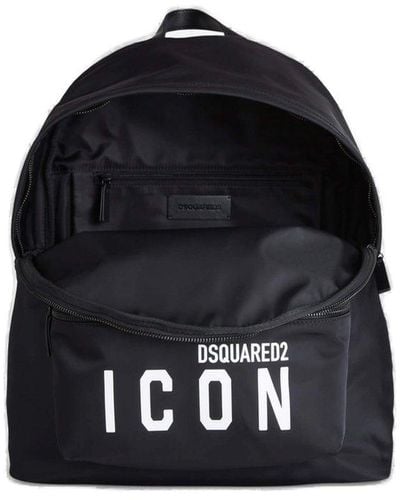 DSquared² Contrast Logo Backpack - Black