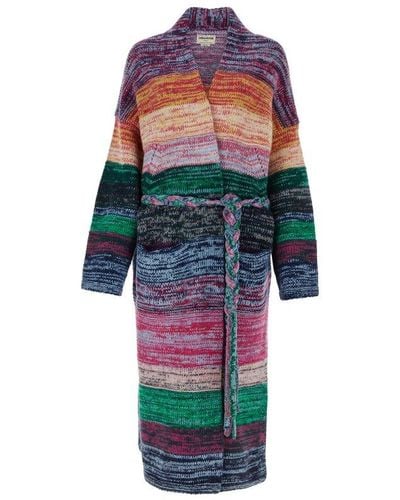 Zadig & Voltaire Allany Belted Knitted Cardigan - Multicolor