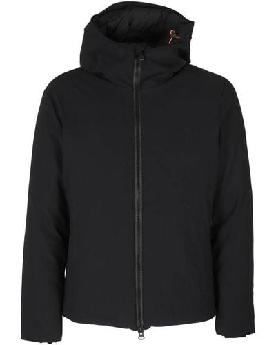 Save The Duck Zip Up Padded Jacket - Black