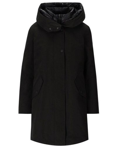 Woolrich Zip-up Reversible Coat - Black