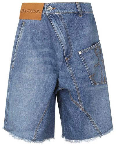 JW Anderson Twisted Workwear Shorts - Blue