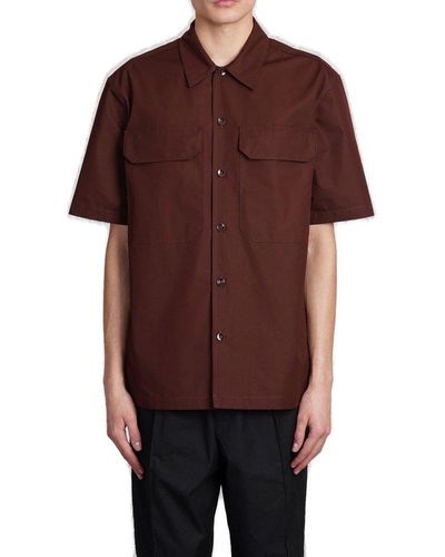 Jil Sander Short-sleeved Shirt - Brown