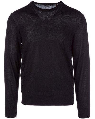 Michael Kors Crew Neck Neckline Sweater Sweater Pullover - Black