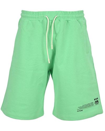 MSGM Sweat Bermuda Shorts - Green
