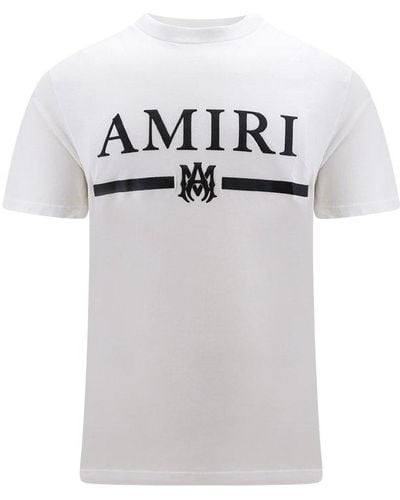 Amiri Logo Printed Crewneck T-shirt - White
