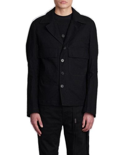 Ann Demeulemeester Long-sleeved Buttoned Jacket - Black