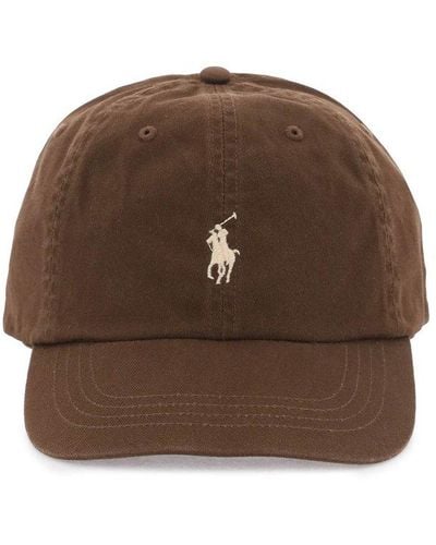 Polo Ralph Lauren Pony Embroidered Baseball Cap - Brown