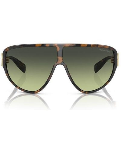 Michael Kors Empire Shield Frame Sunglasses - Green