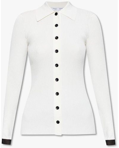 PROENZA SCHOULER WHITE LABEL Ribbed Top - White